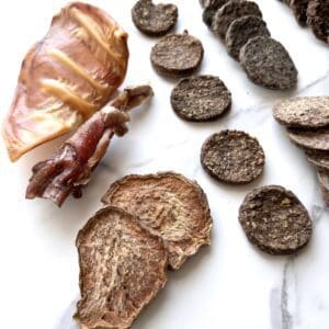 A small image of a dog treats captured from a different angle